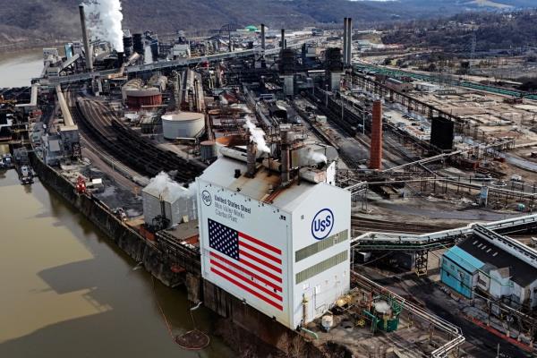 The US Steel Mon Valley Works plant in Clairton, Pa. on Feb. 26, 2024.