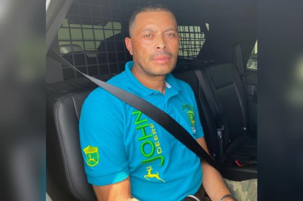 Arrest photo of 42-year-old Ho<em></em>nduran natio<em></em>nal Jose Ulloa-Martinez taken after he was caught in Houston.