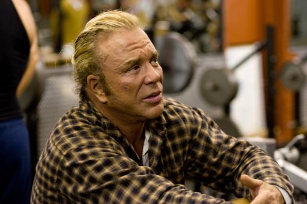 Mickey Rourke is shown in a scene from, 
