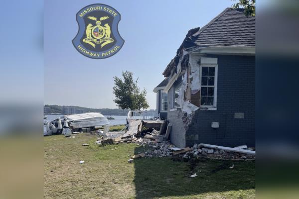 The house sustained significant damage with debris strewn everywher<em></em>e.