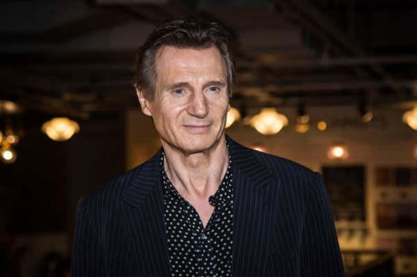 Liam Neeson appears at the premiere of the film 