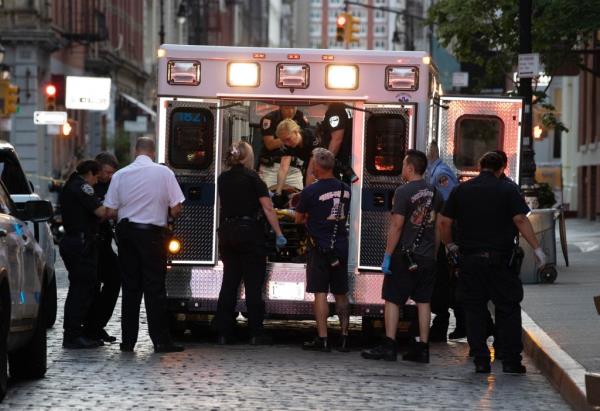 The man was shot in the right thigh on Greene Street near Broome Street – just outside the men’s luxury fashion store Stone Island – around 5:15 a.m., authorities said.