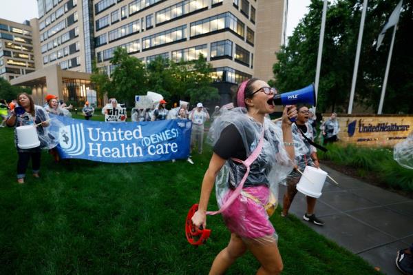 UnitedHealth protest