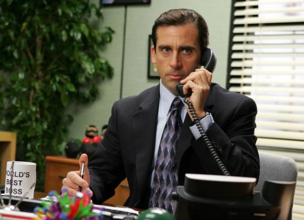 Steve Carell as Michael Scott on 