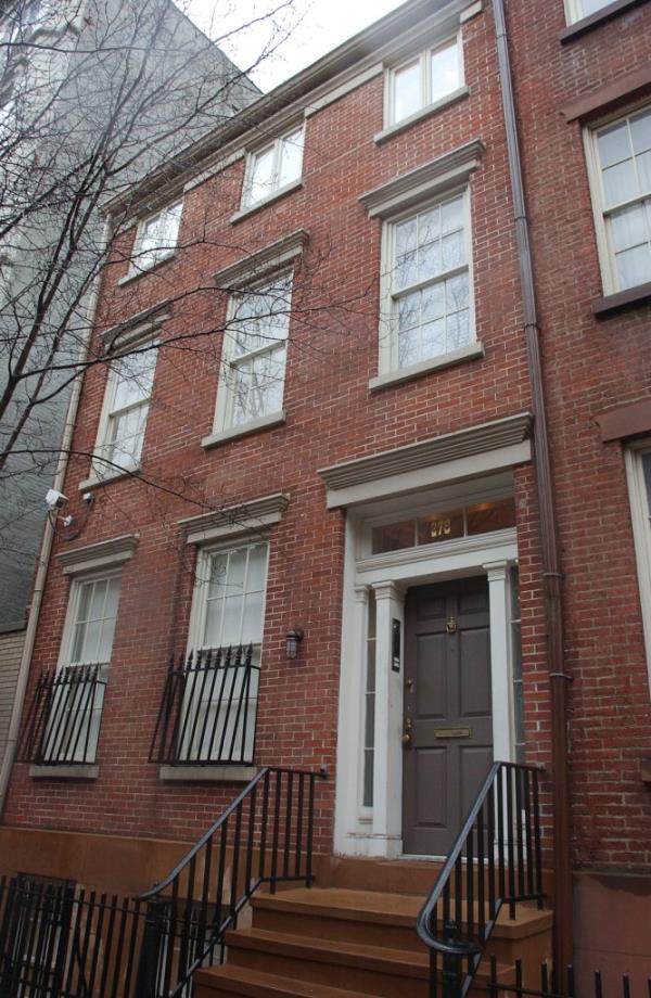 House at 278 W. 4th St. in the West Village owned by actress Gwyneth Paltrow which has been put up for sale.