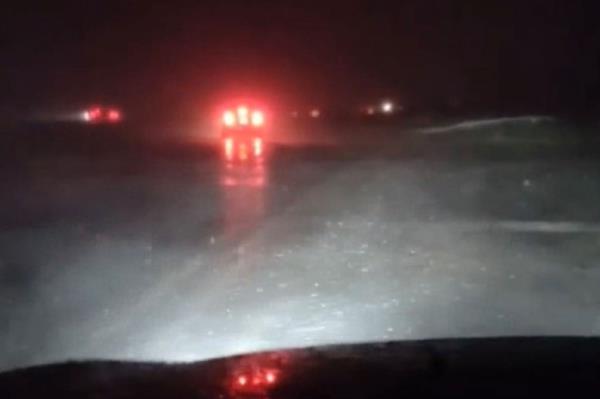 Two women were recording video late Saturday night