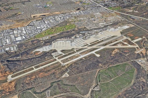 An aerial map view of Air Station Miramar.
