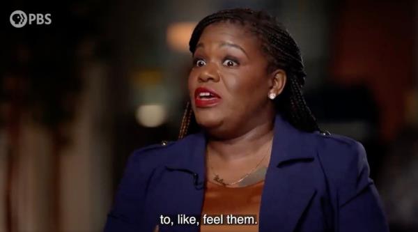 Rep. Cori Bush in a 2022 interview with PBS