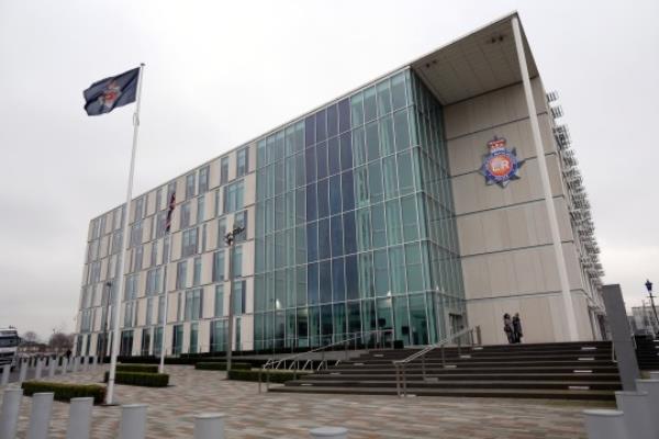 MANCHESTER, ENGLAND - JANUARY 08: A general view of Greater Manchester Police Headquarters wher<em></em>e Santanu Pal, the father of missing student Souvik Pal made an appeal for details and help from the public to find his 18-year-old son during a press co<em></em>nference on January 8, 2013 in Manchester, England. Souvik Pal is an internatio<em></em>nal student from India and went missing on Tuesday 1 January 2013 near Victoria Warehouse in Trafford after attending a party with college friends. His father Santanu Pal has travelled from India to make the appeal to the public to help find his son who has o<em></em>nly been in the UK for a few months. (Photo by Christopher Furlong/Getty Images)