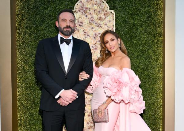Ben Affleck and Jennifer Lopez at the 2024 Golden Globes
