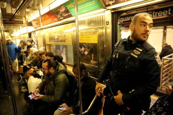 Police on subway