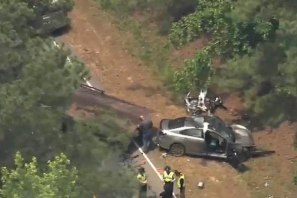 Police at the scene of the shooting.