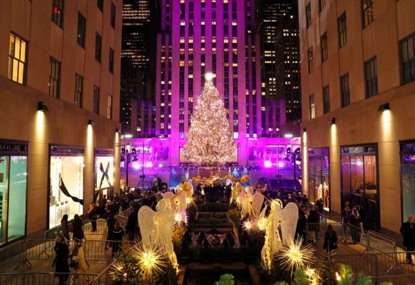 The tree will be lit every Sunday-Wednesday from 5am to midnight and Thursday-Saturday from 5am-1am. 