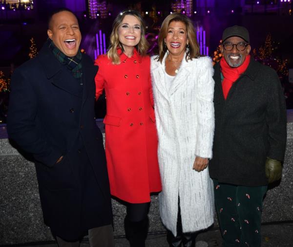Today Show anchors hosted the annual tree lighting ceremony.