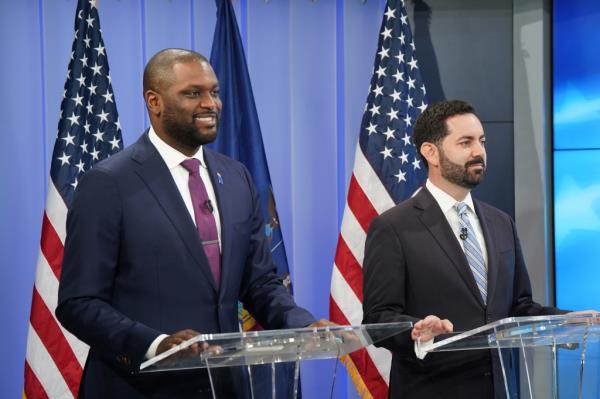 The candidates clashed a<em></em>bout the border, inflation and the cashless bail law.