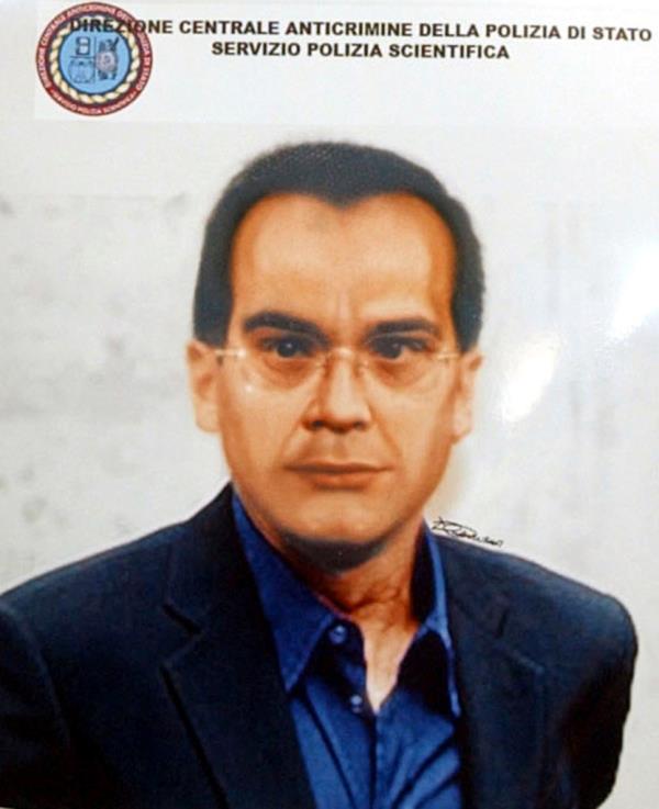 A computer generated image released by Italian Police of Mafia top boss co<em></em>ntender Matteo Messina Denaro when he was on the run from authorities.