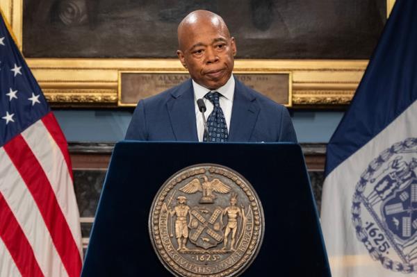 Mayor Eric Adams is ending his administration's co<em></em>ntroversial program supplying migrants in city shelters with prepaid debit cards to pay for groceries.