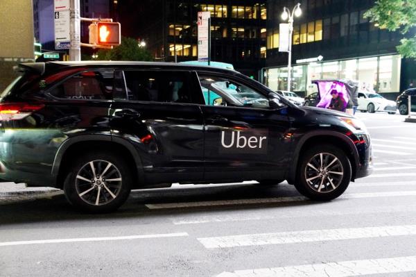 An Uber SUV.