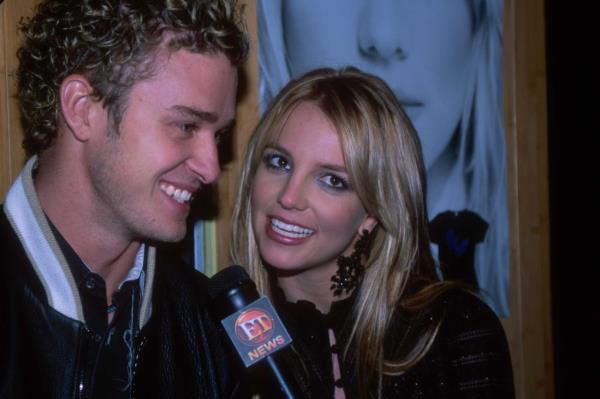 Justin Timberlake and Britney Spears are interviewed in 2002.