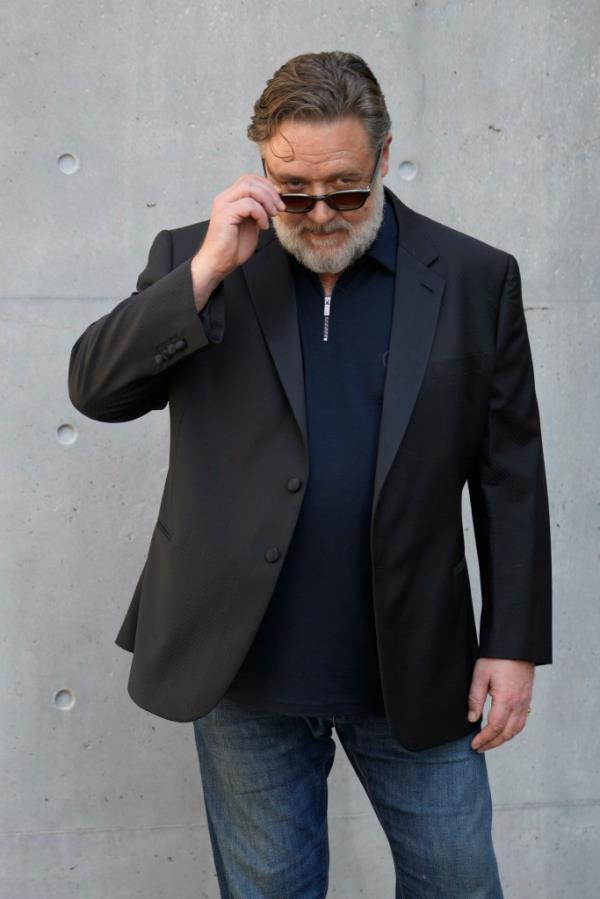 Russell Crowe in Milan, Italy on June 17, 2024