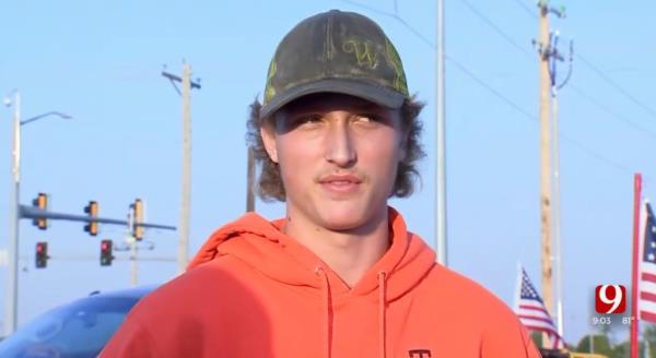 Caleb Horst said his high school administrators told him he was not allowed to fly his American flag on his pickup truck.