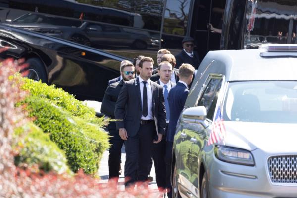 The funeral service was packed with mourners including NHL players.