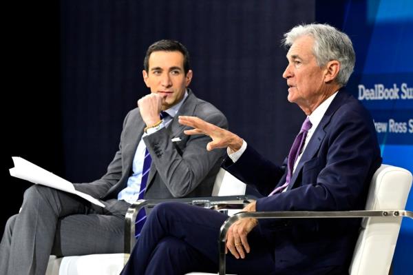 Jerome Powell speaking Wednesday.