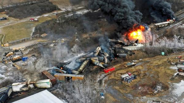 Shaw oversaw Norfolk Southern during the enviro<em></em>nmentally devastating train derailment in East Palestine, Ohio in Feb. 2023.