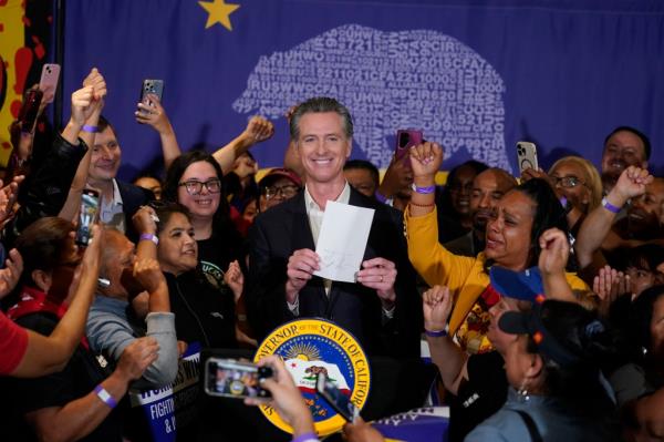 A new minimum wage law signed by California Gov. Gavin Newsom went into effect on Monday.