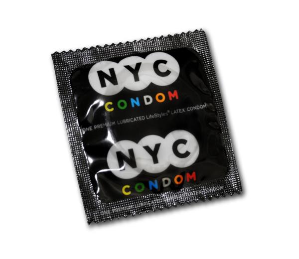 In this photo released by the New York City Department of Health and Mental Hygiene, an NYC Co<em></em>ndom encased in its new wrapper is shown, Thursday, Feb. 14, 2008. 