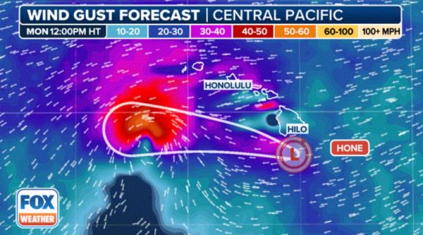 The Natio<em></em>nal Weather Service says gusts may reach up to 50 mph in certain areas.