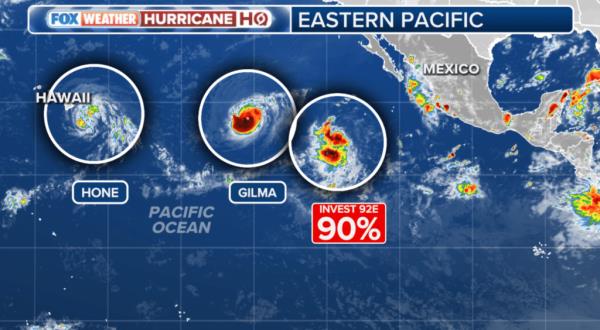 Two other tropical systems are behind Hone. The hurricane season in both the Central and Eastern Pacific runs through Nov. 30.