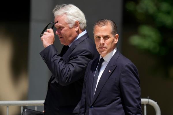 Hunter Biden departs after a court appearance, Friday, May 24, 2024, in Wilmington, Delaware