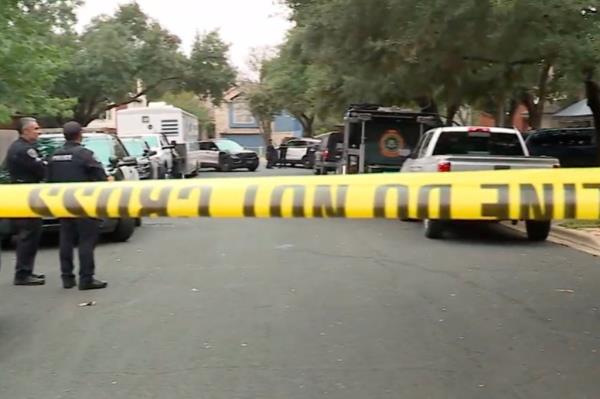 Crime scene tape still surrounds the south Austin neighborhood.