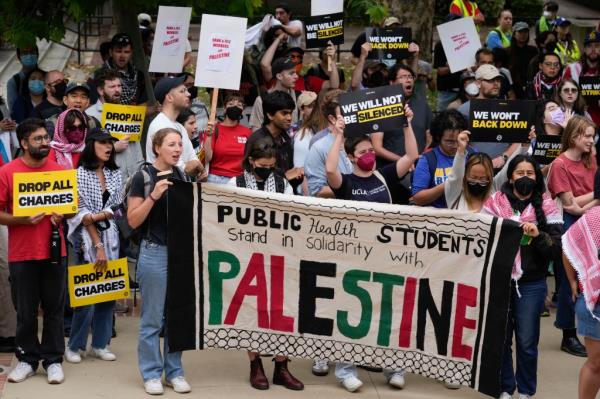 anti-Israel UCLA protest