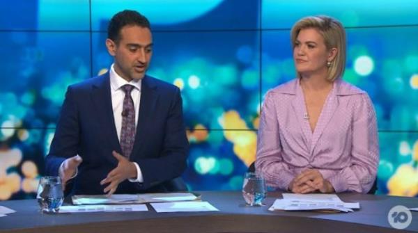The Project hosts Waleed Aly and Sarah Harris. 