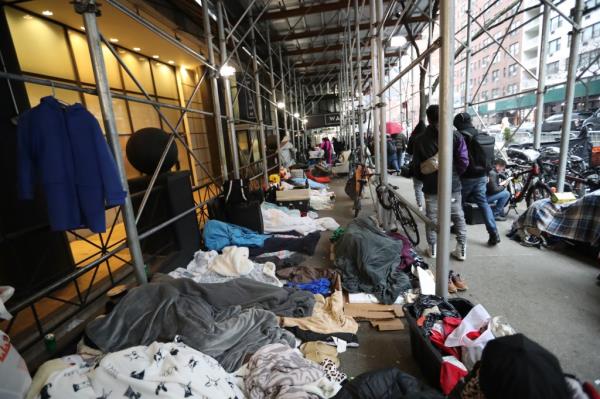 Migrants at Watson Hotel. 