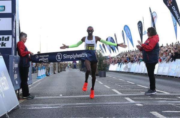Mo Farah Great North Run in 2018
