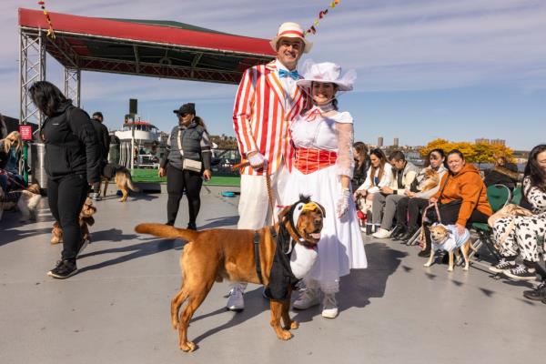 Mary Poppins and her friends joined the party.
