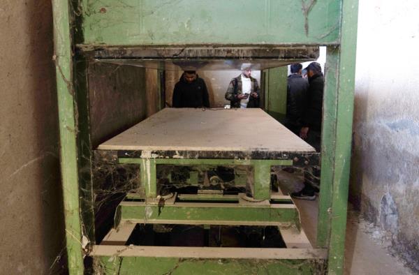 The Saydnaya military prison allegedly used an iron press to pulverize bodies.