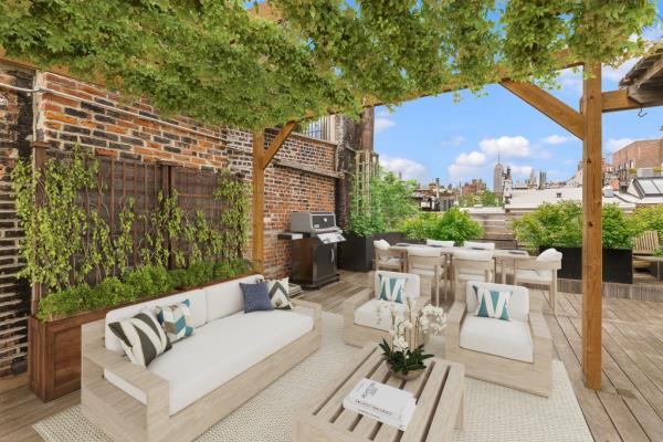 Exterior of a barbecue area.