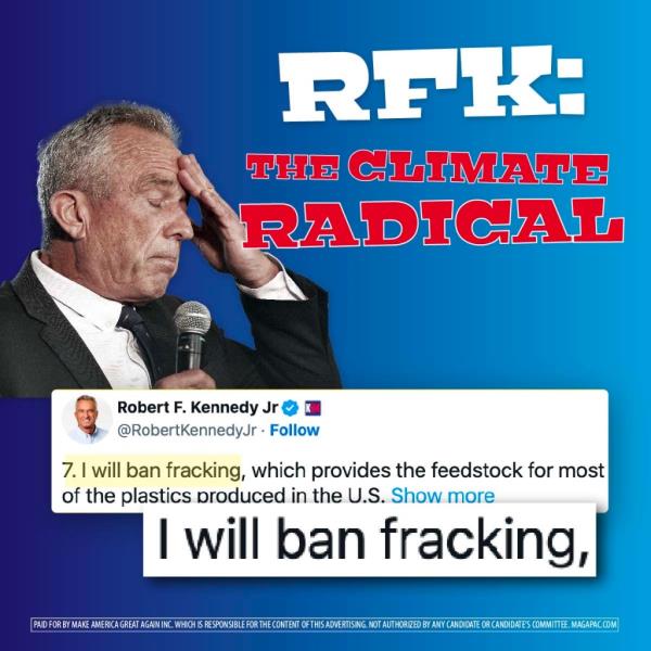 Kennedy has previously said he would ban fracking.