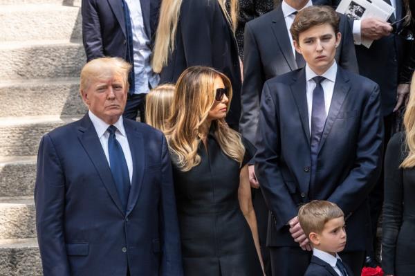 Donald, Melania and Barron Trump