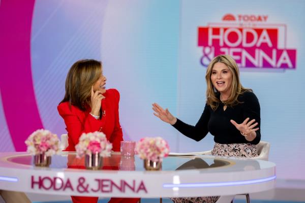 Hoda Kotb and Jenna Bush Hager on 