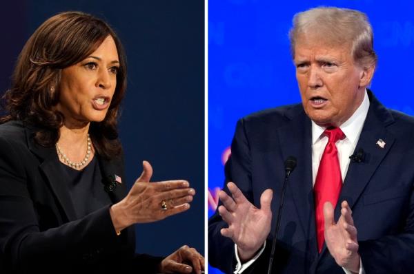 Kamala Harris, Do<em></em>nald Trump