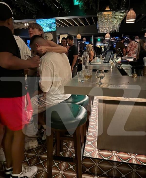 Taylor Swift Wraps Arm Around Travis Kelce's Neck in New After-Party Photo **MUST l<em></em>ink TO TMZ** https://www.tmz.com/2023/09/27/taylor-swift-travis-kelce-hug-neck-pda-couple-dating/