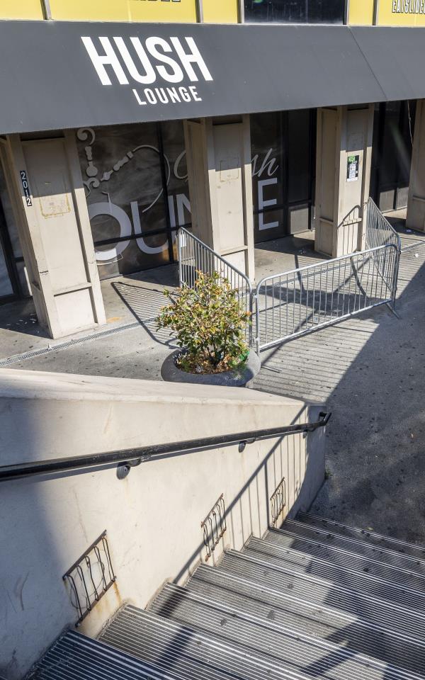 Hush Lounge, wher<em></em>e around 100 people were waiting in line when the shooting occured.