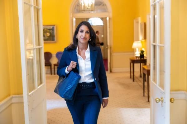 31/08/2023. London, United Kingdom. The Prime Minister Rishi Sunak appointments Grant Shapps as Secretary of State for Defence and replaces him with Claire Coutinho as Secretary of State for the Department of Energy Security and Net Zero. 10 Downing Street. Picture by Simon Walker / No 10 Downing Street