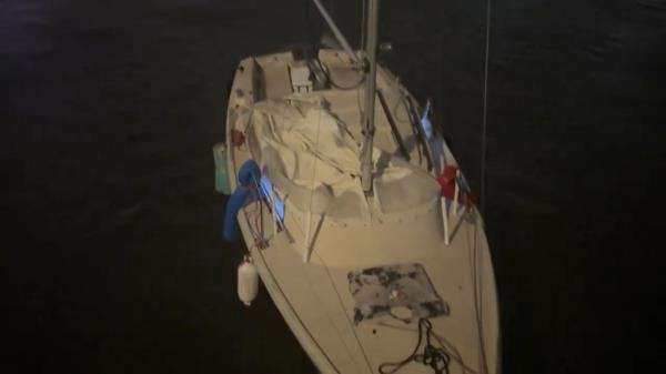 Malinowski lives on the sailboat.