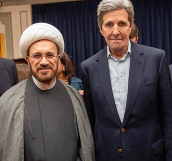 In addition to Harris, he has mingled with former Secretary of State John Kerry, and Whitmer, photos show. 